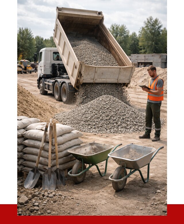 Доставка нерудных материалов в Гулькевичах от 1245 руб. | ПРОНЕРУДГль