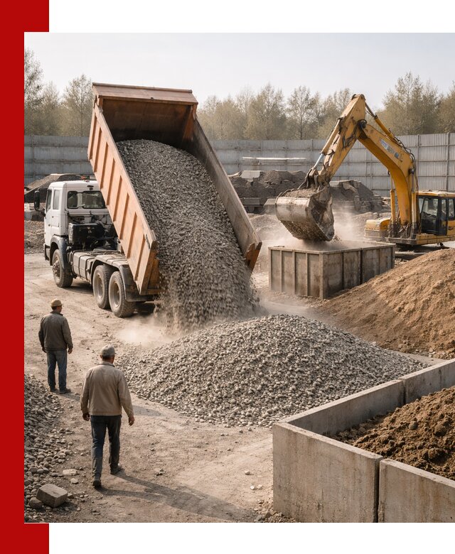 Доставка нерудных материалов с погрузкой и разгрузкой в Гулькевичах