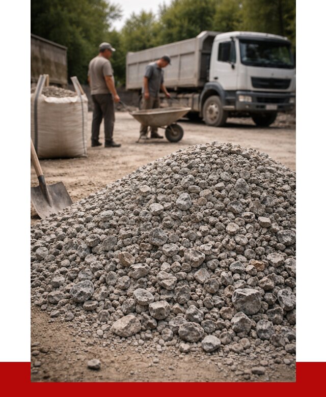 Гранитный щебень фракция 20-40 в Гулькевичах от 3320 руб. ПРОНЕРУДГль