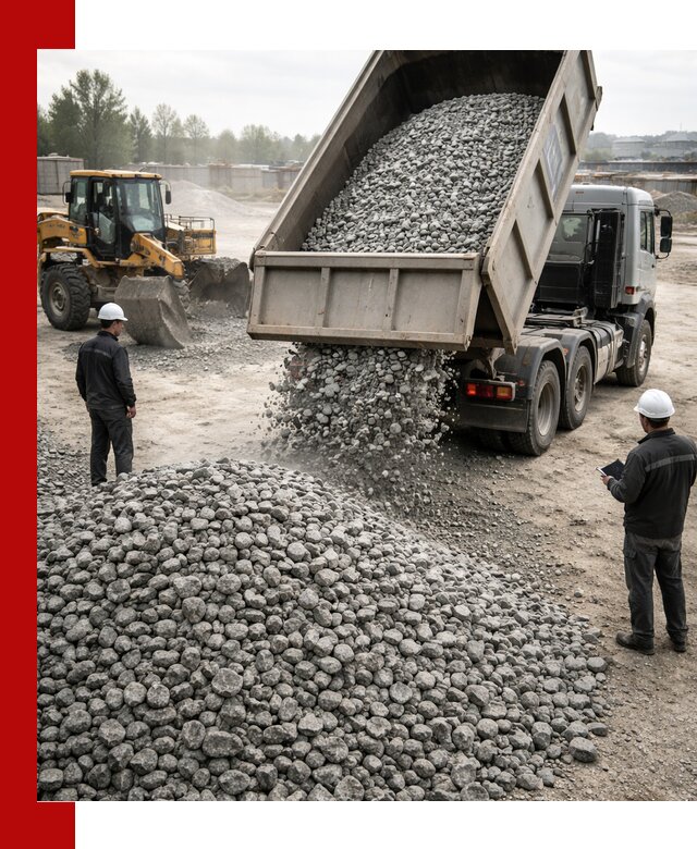 Доставка гранитного щебня фракции 20-40 в Гулькевичах