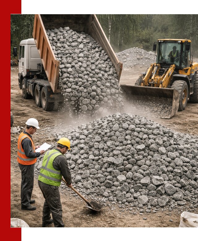 Гранитный щебень фракция 70-150 доставка в Гулькевичах