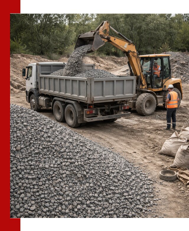 Доставка гравийного щебня в Гулькевичах оптом и в розницу