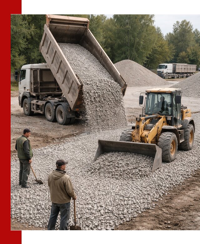 Купить гравийный щебень фракция 20-40 в Гулькевичах с доставкой