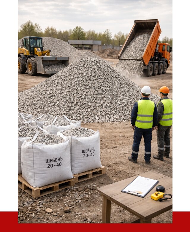 Известняковый щебень 20-40 в Гулькевичах от 2179 р. ПРОНЕРУДГль