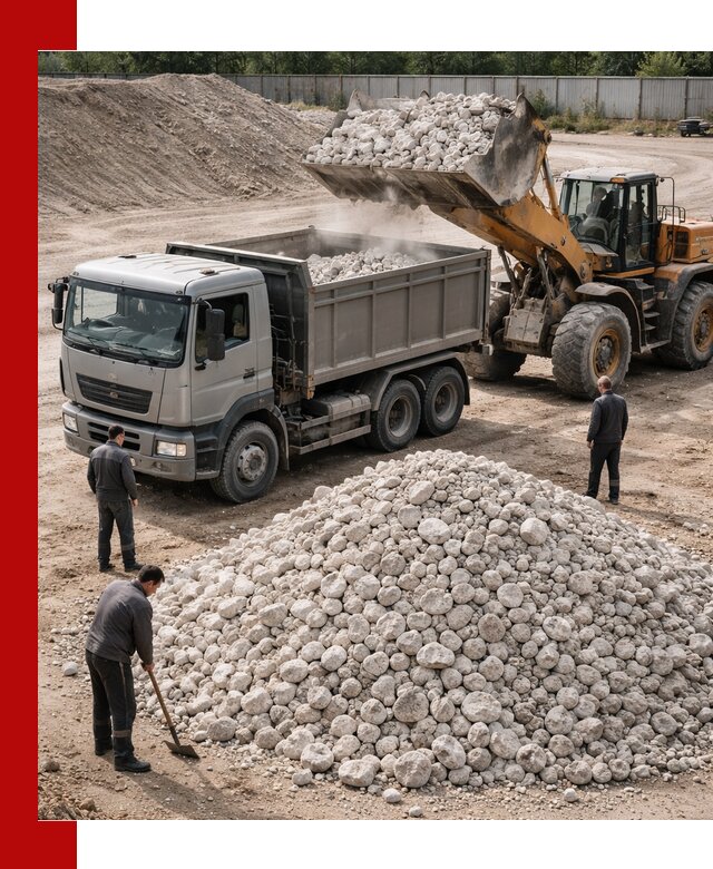 Известняковый щебень фракция 70–150 с доставкой в Гулькевичах