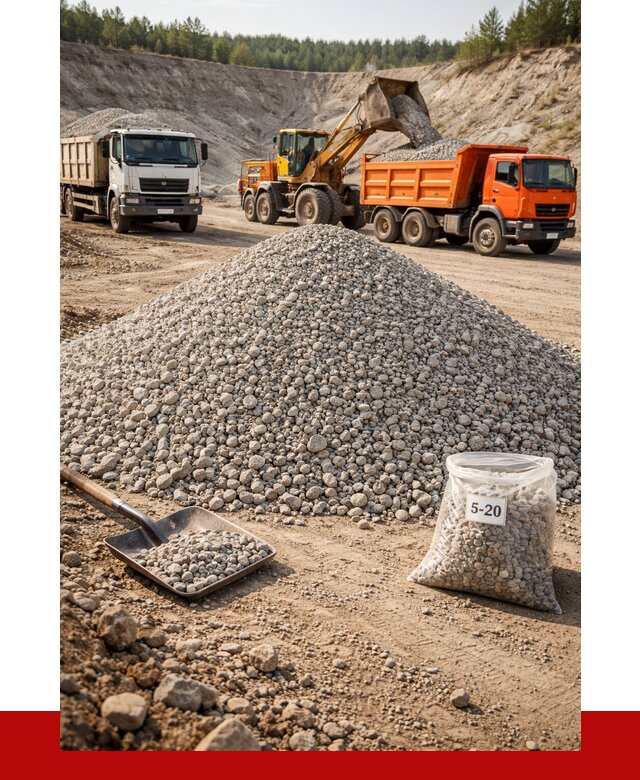 Доломитовый щебень фр. 5-20 в Гулькевичах от 4357 р. | ПРОНЕРУДГль
