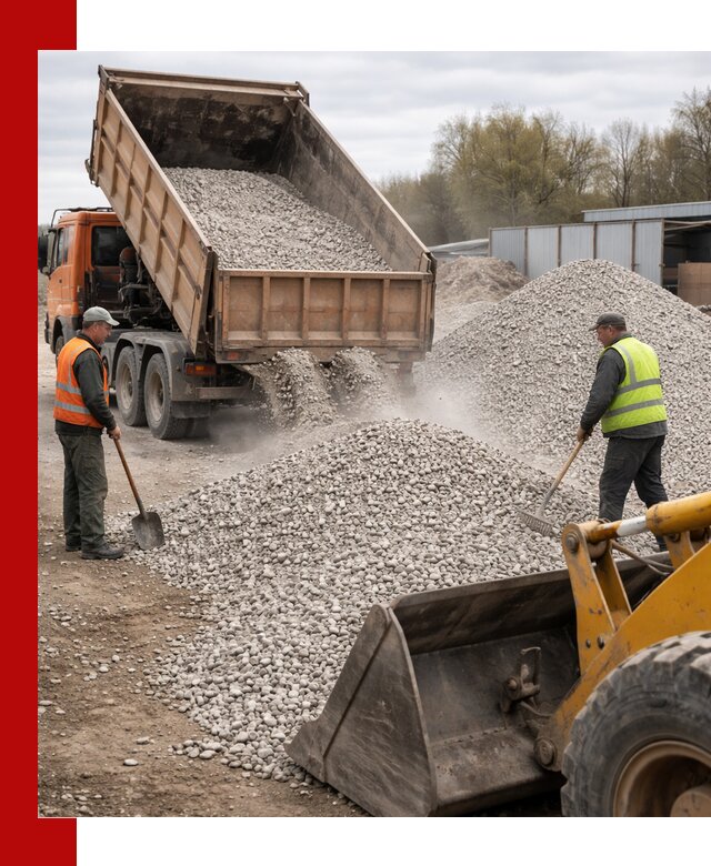 Доломитовый щебень фракции 5-20 с доставкой в Гулькевичах