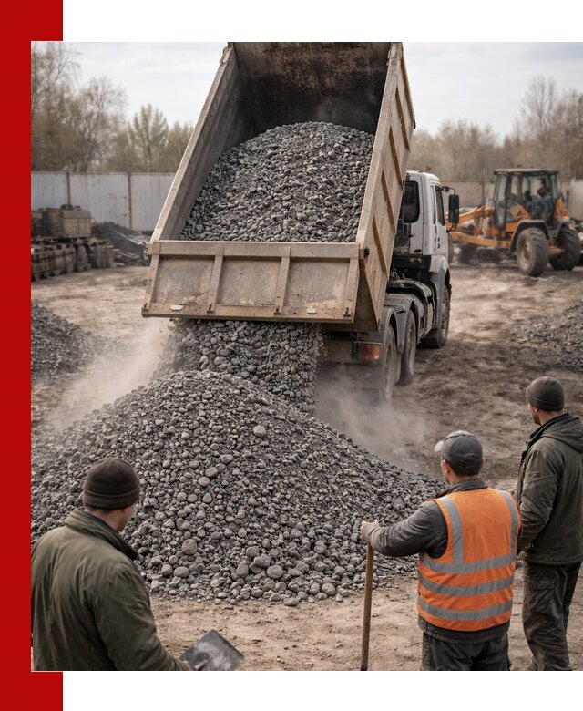 Доставка шлакового щебня в удобные сроки по выгодной цене в Гулькевичах