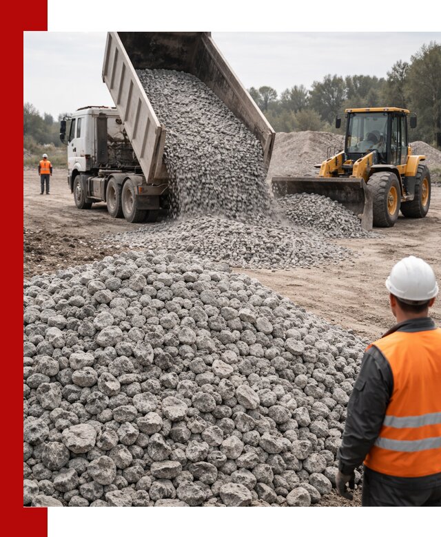 Доставка бетонного щебня фракции 20-40 в Гулькевичах