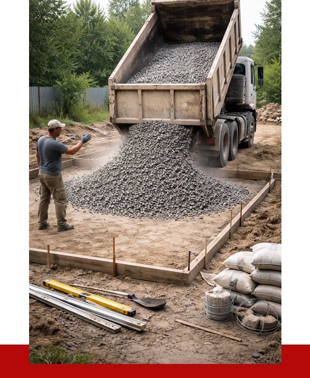 Купить щебень для фундамента в Гулькевичах от 4668 р. | ПРОНЕРУДГль