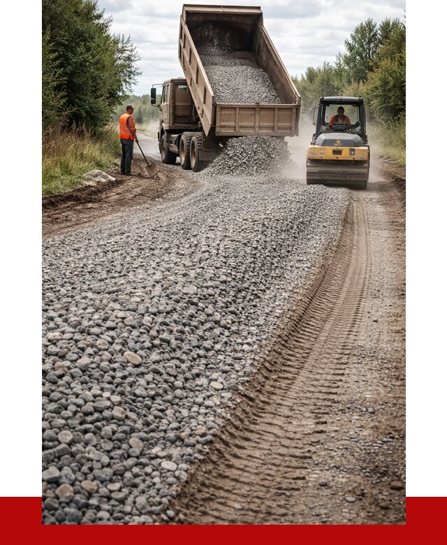 Щебень для отсыпки дороги в Гулькевичах от 2801 р. ПРОНЕРУДГль