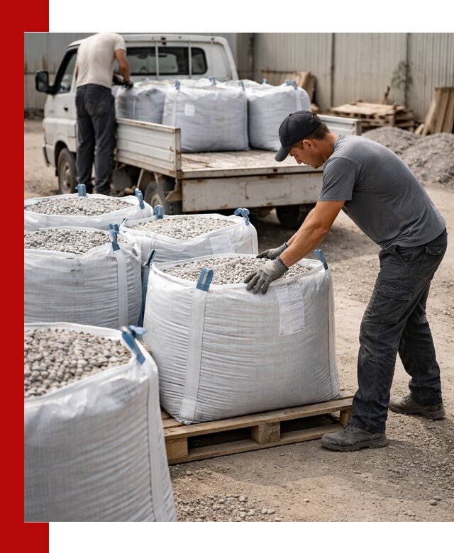 Доставка щебня в мешках по выгодным ценам в Гулькевичах