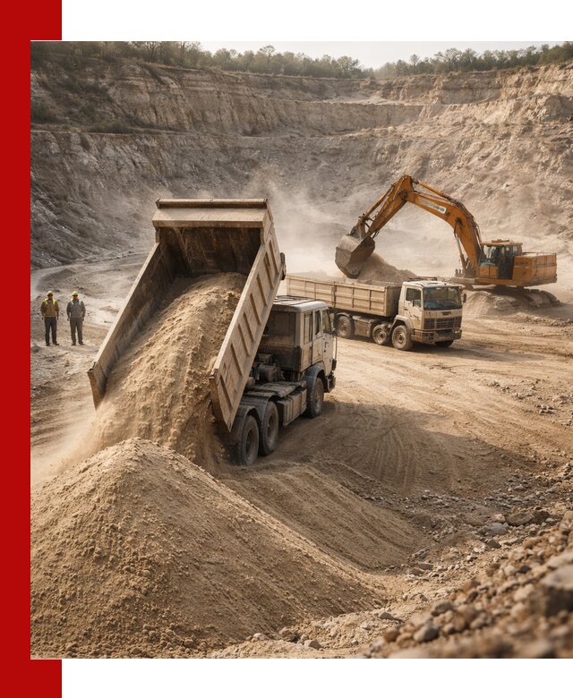 Карьерный песок навалом с доставкой в Гулькевичах