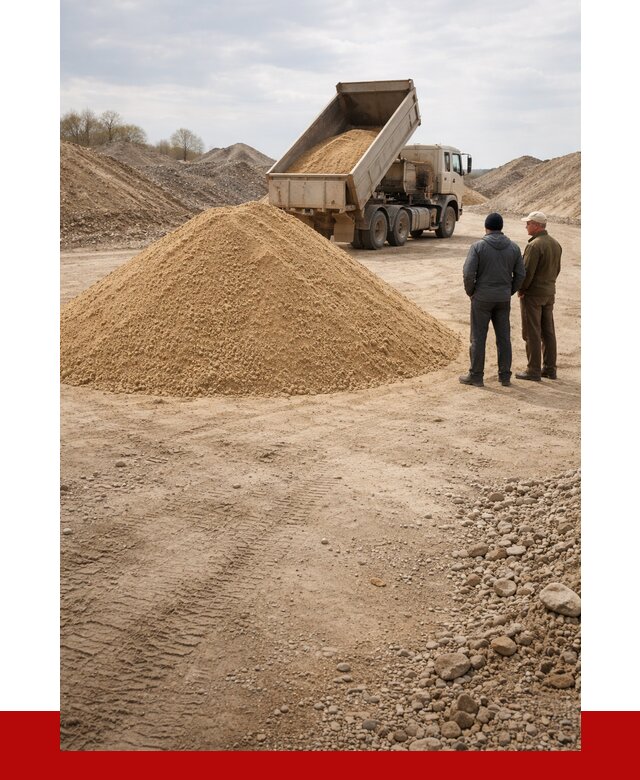 Карьерный песок крупнозернистый в Гулькевичах от 8818 р | ПРОНЕРУДГль