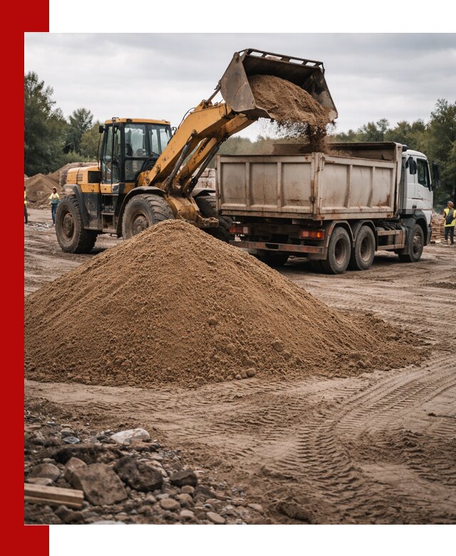 Доставка речного песка навалом в Гулькевичах быстро и выгодно