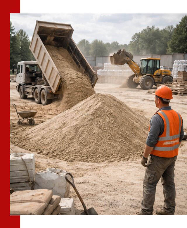 Доставка строительного песка с самосвалом в Гулькевичах