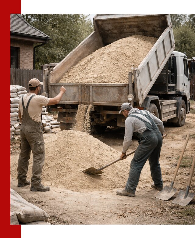 Песок для штукатурки с доставкой в Гулькевичах качественный и чистый