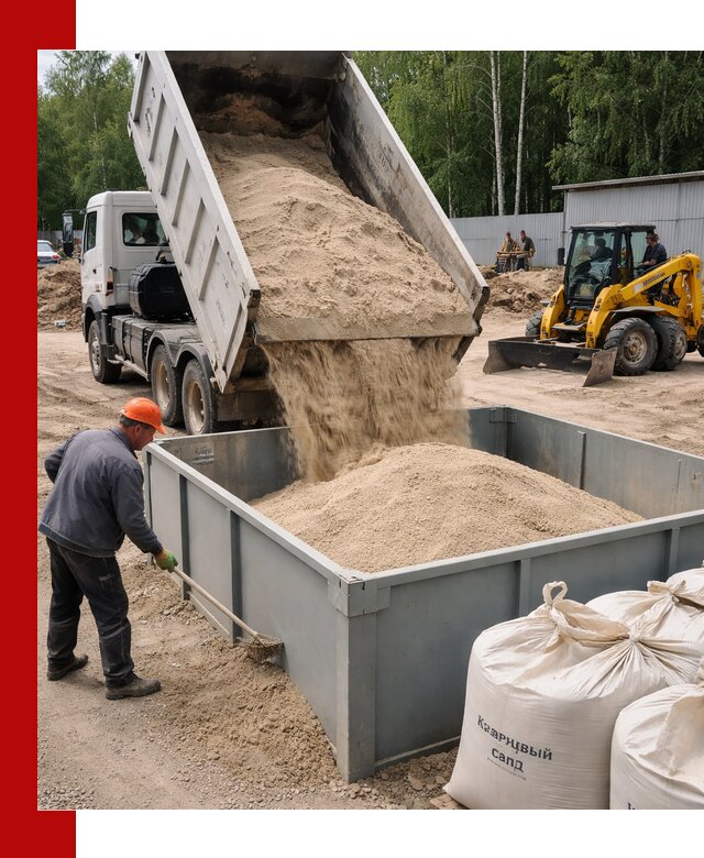 Кварцевый песок для фильтра в Гулькевичах — доставка и качество