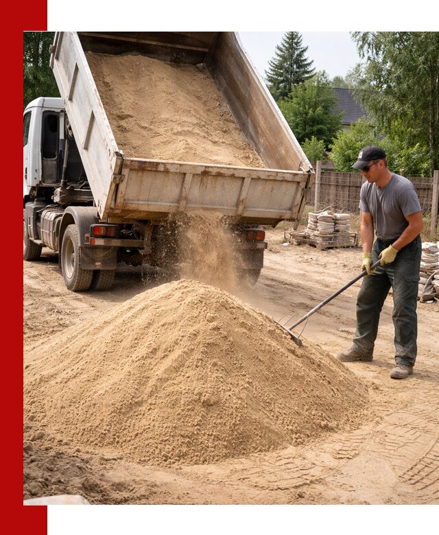 Доставка сухого песка самосвалами в Гулькевичах