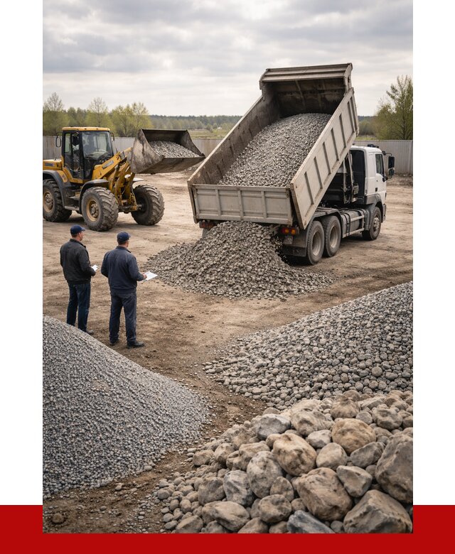 Гравий и камень с доставкой в Гулькевичах от 4357 р. - ПРОНЕРУДГль