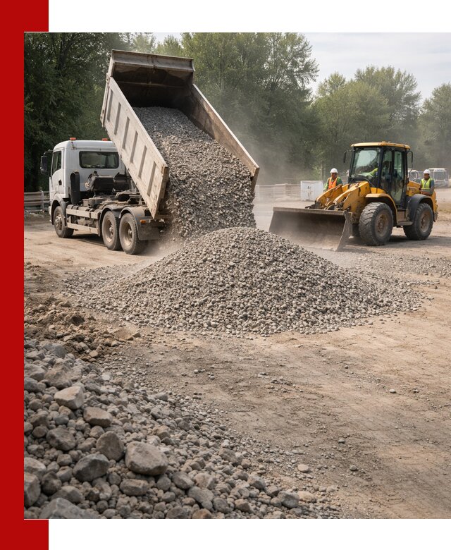 Гравий фракция 5–20 доставка в Гулькевичах оптом и в розницу