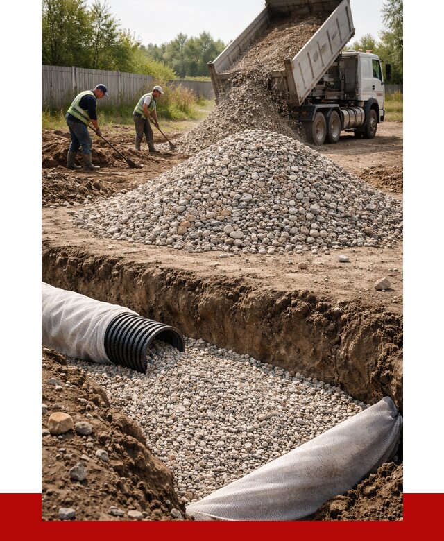 Гравий для дренажа в Гулькевичах от 2282 р., доставка ПРОНЕРУДГль