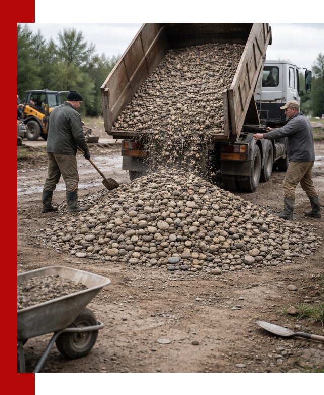 Доставка гальки речной оптом и в розницу в Гулькевичах
