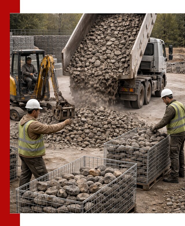 Камень для габионов фракция 100–201 в Гулькевичах