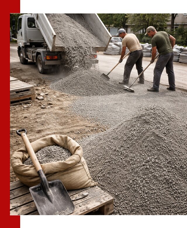 Отсев для тротуарной плитки в Гулькевичах — доставка и укладка