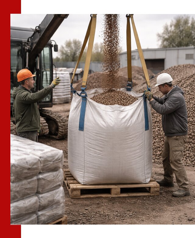 Керамзит в биг-бегах с доставкой в Гулькевичах