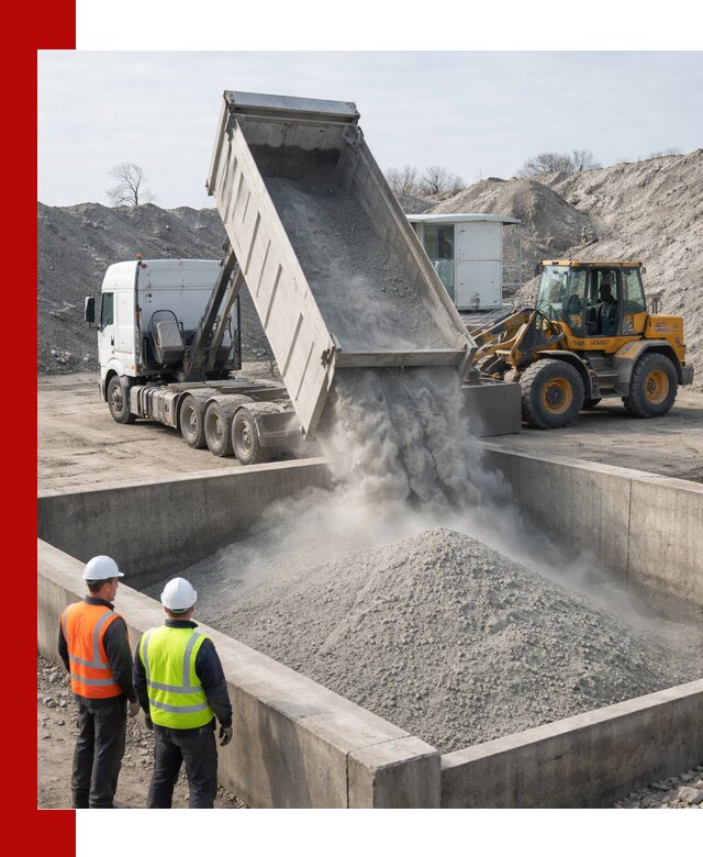 Доставка цемента навалом в Гулькевичах крупными партиями