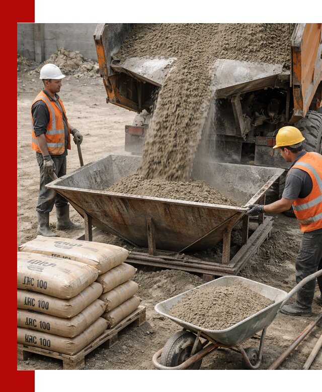 Доставка цементно-песчаной смеси М100 в Гулькевичах