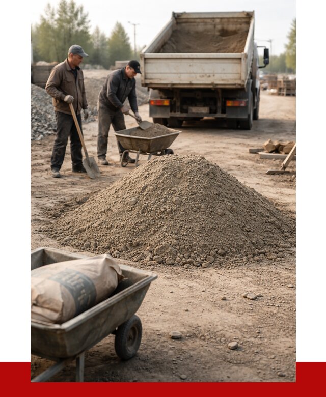 Цементно-песчаная смесь М150 в Гулькевичах от 4876 р. | ПРОНЕРУДГль