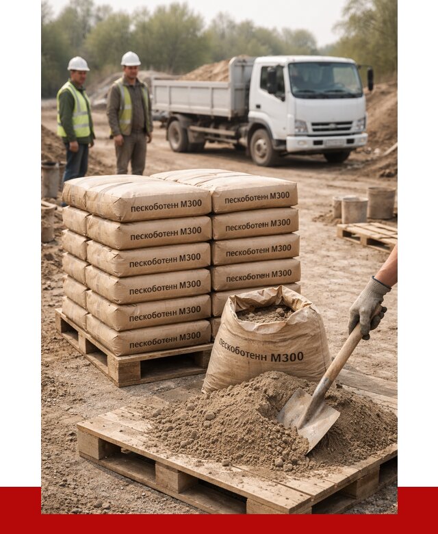 Пескобетон М300 в Гулькевичах с доставкой от 4824 р. за куб | ПРОНЕРУДГль