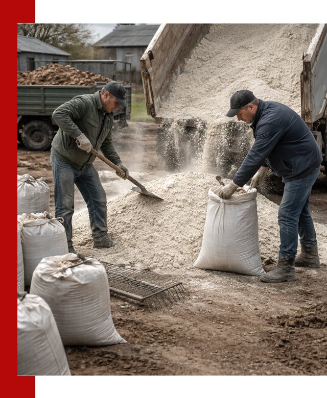 Доставка извести пушонки в Гулькевичах оптом и мелким оптом