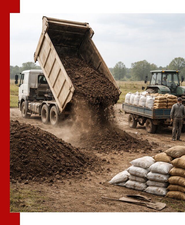 Доставка грунта и удобрений оптом в Гулькевичах для сельхоз и строительства