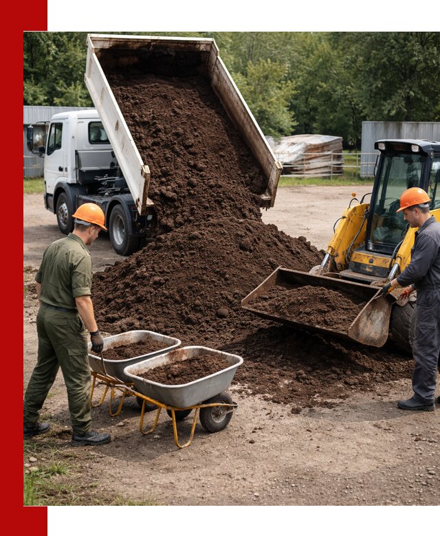 Доставка торфо-земляной смеси в Гулькевичах для огорода и ландшафта