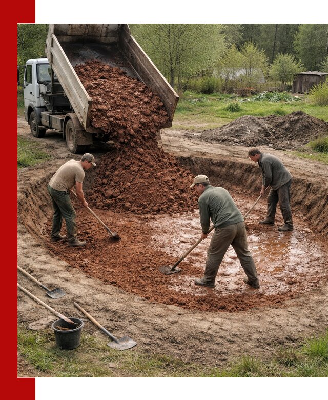 Купить качественную глину для пруда в Гулькевичах