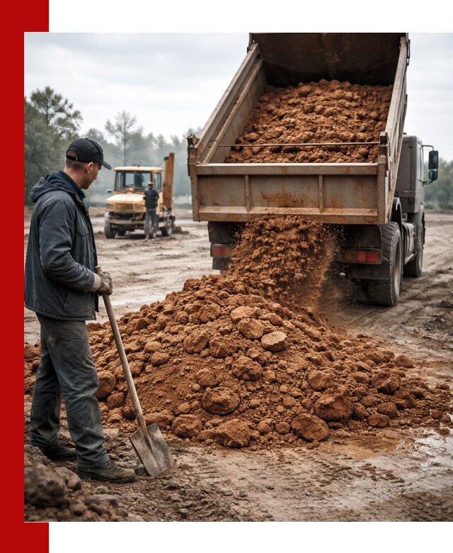 Глина для засыпки в Гулькевичах с доставкой самосвалами