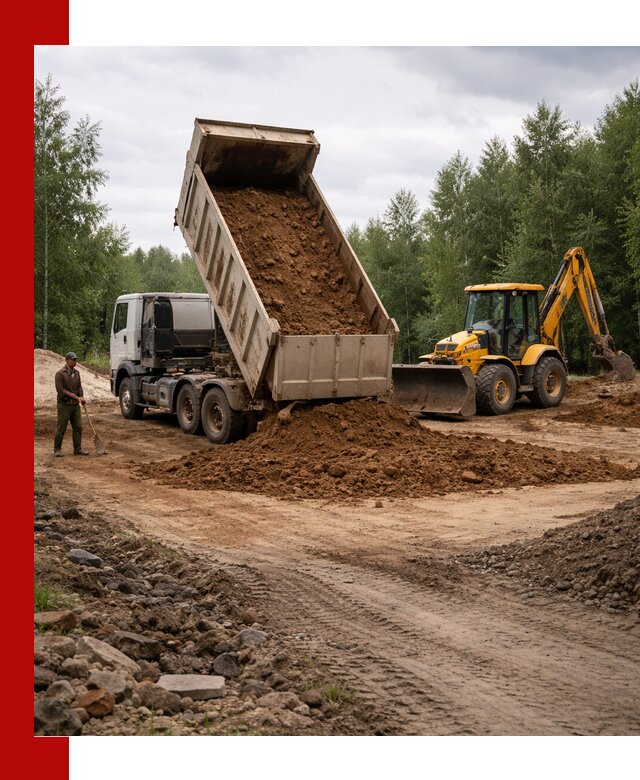 Доставка суглинка самосвалами в Гулькевичах подсыпка и планировка