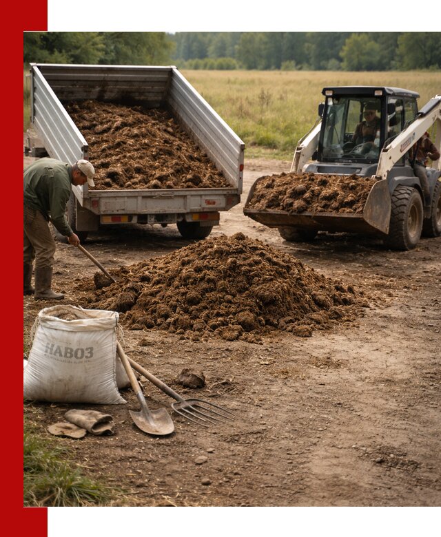 Доставка конского навоза в Гулькевичах с разгрузкой и доставкой на объект