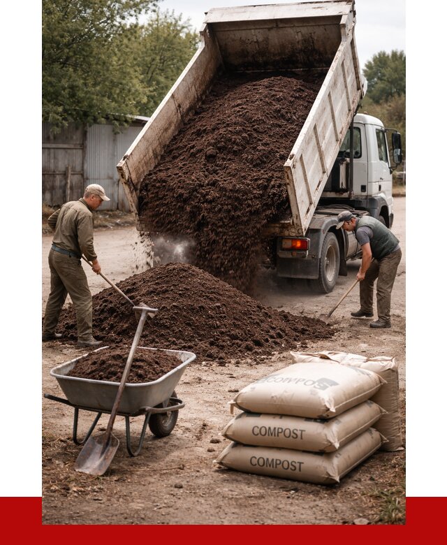 Купить компост в Гулькевичах от 4357 р. за куб с доставкой | ПРОНЕРУДГль
