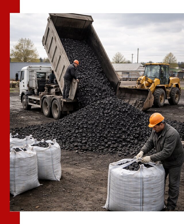 Доставка каменного угля в Гулькевичах оптом и в розницу