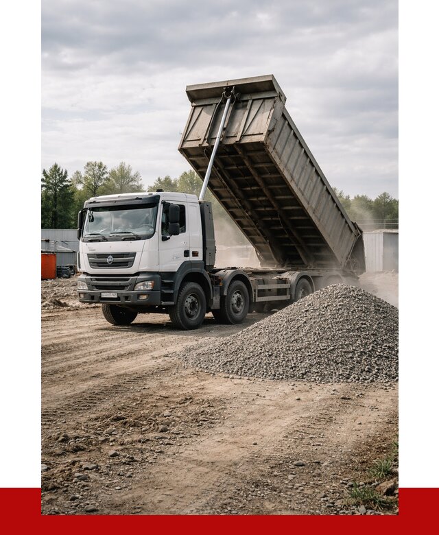 Доставка самосвалом 40 кубов в Гулькевичах от 9337 р. | ПРОНЕРУДГль