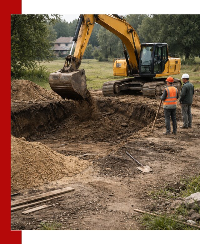 Рытье котлована под фундамент в Гулькевичах (быстро и недорого)
