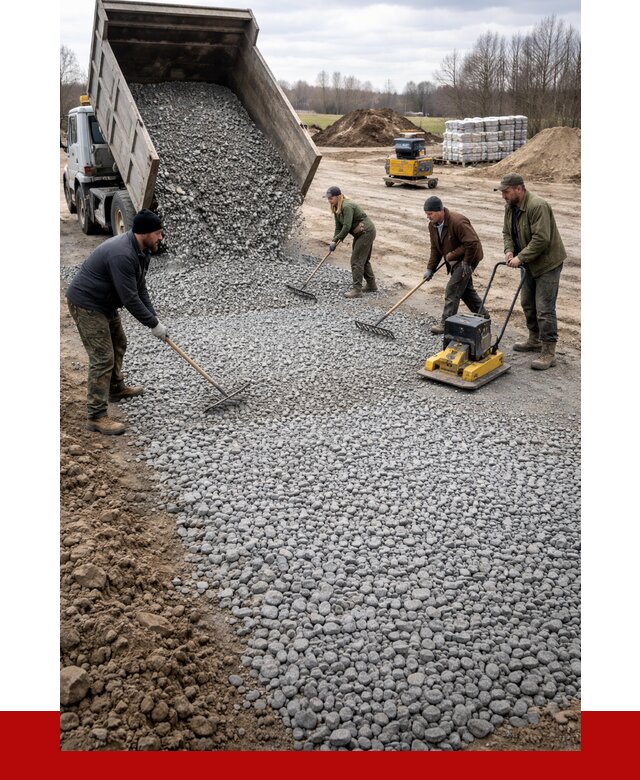 Устройство щебеночной подушки в Гулькевичах от 4668 р. ПРОНЕРУДГль